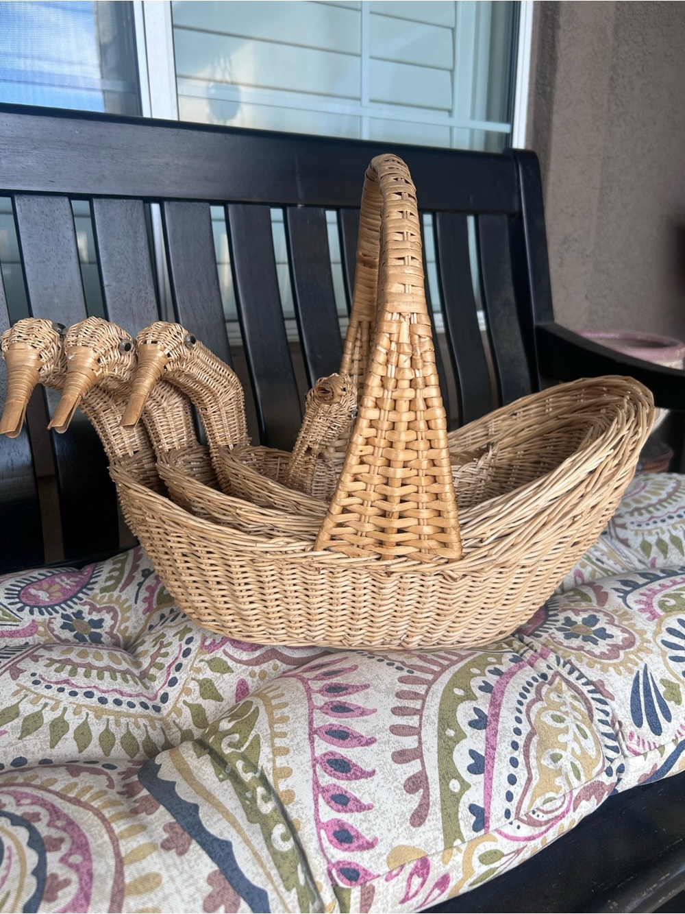 Natural Wicker Nesting Duck Basket Set - Home Accents